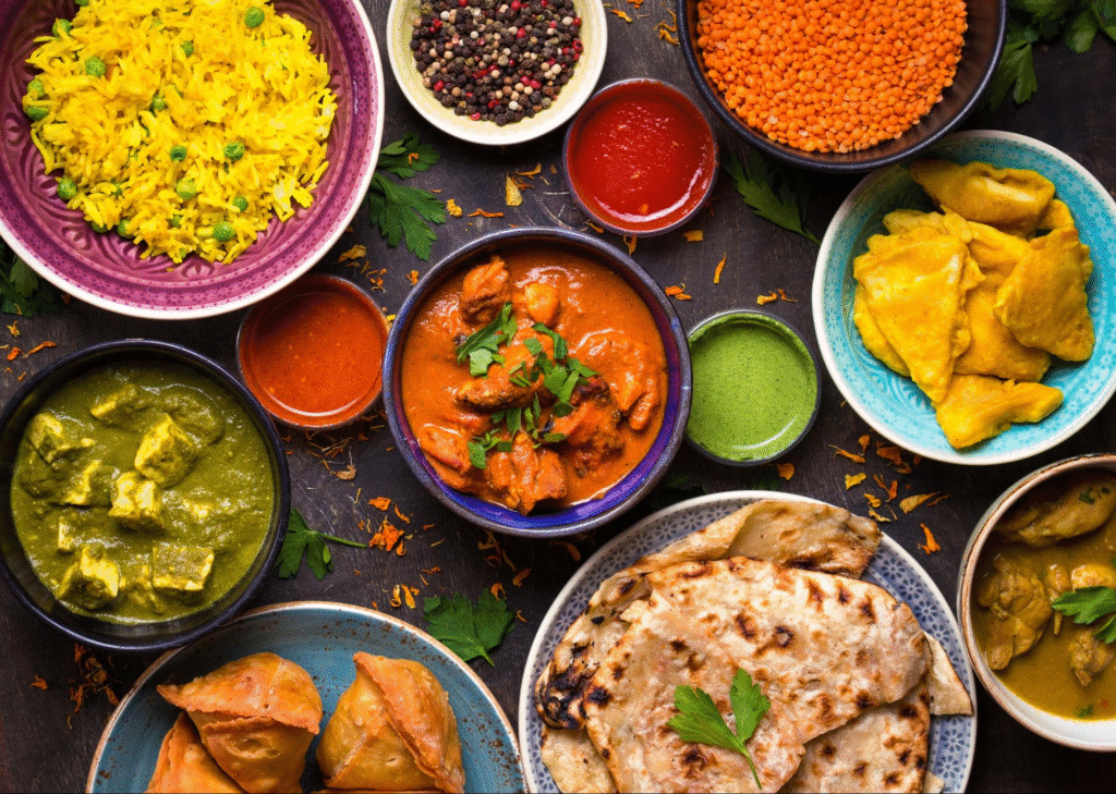 Colorful Indian dishes showcasing world of spices