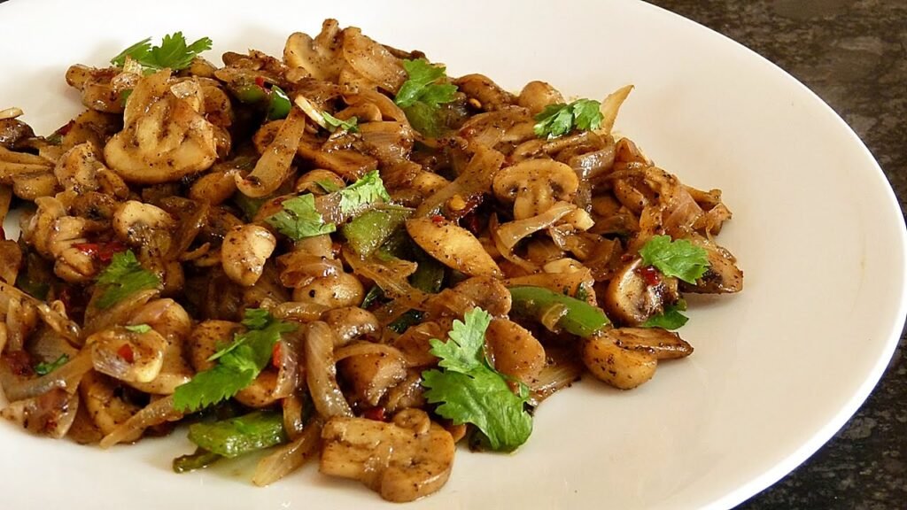 Chettinad Mushroom Pepper Fry